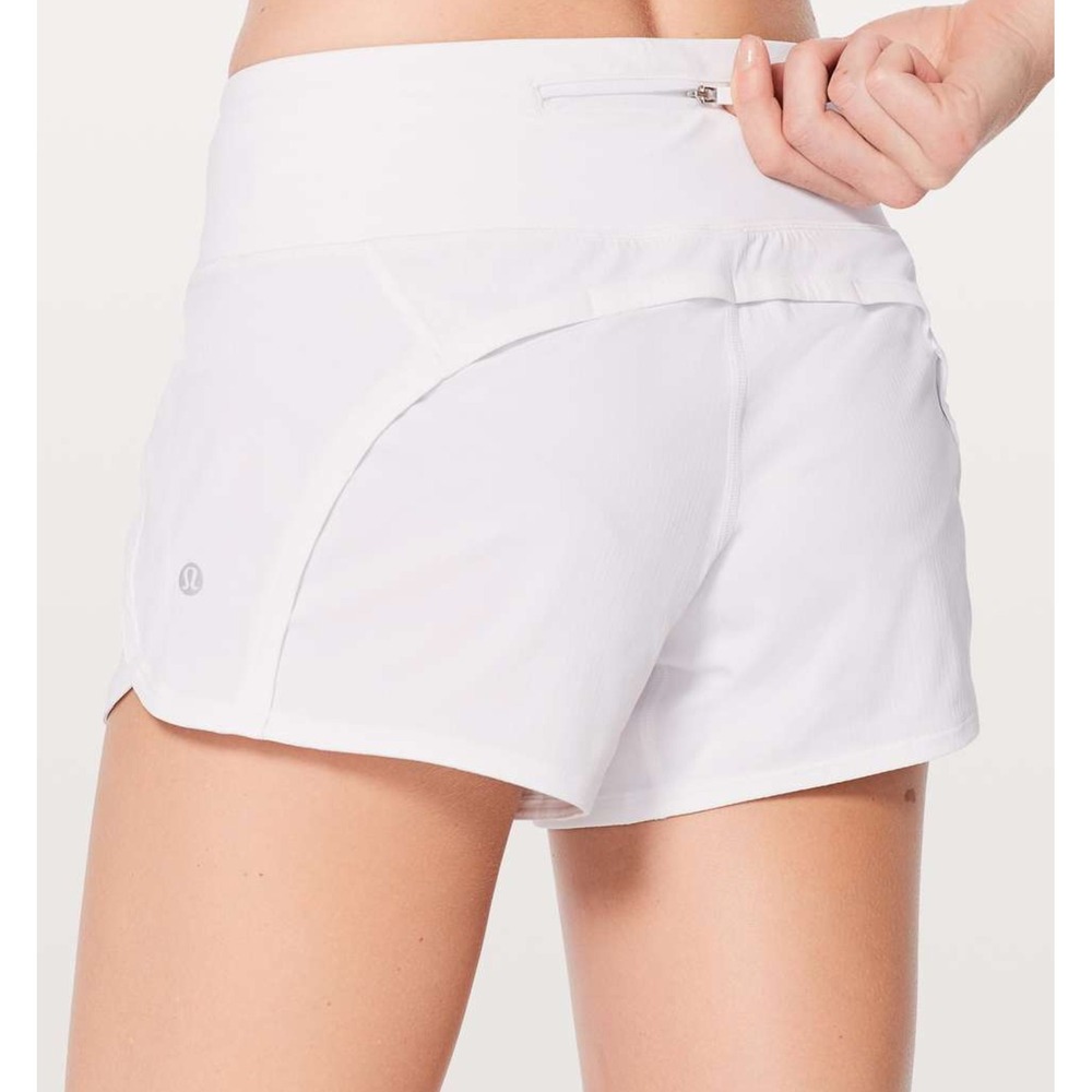 Lululemon Run Times Short II *4" White SIZE 6